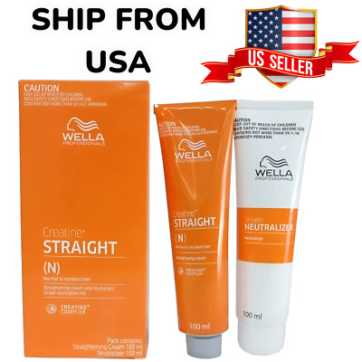WELLA STRAIGHT (N) Permanent Straight System Hair Straightening Cream 100+100ml