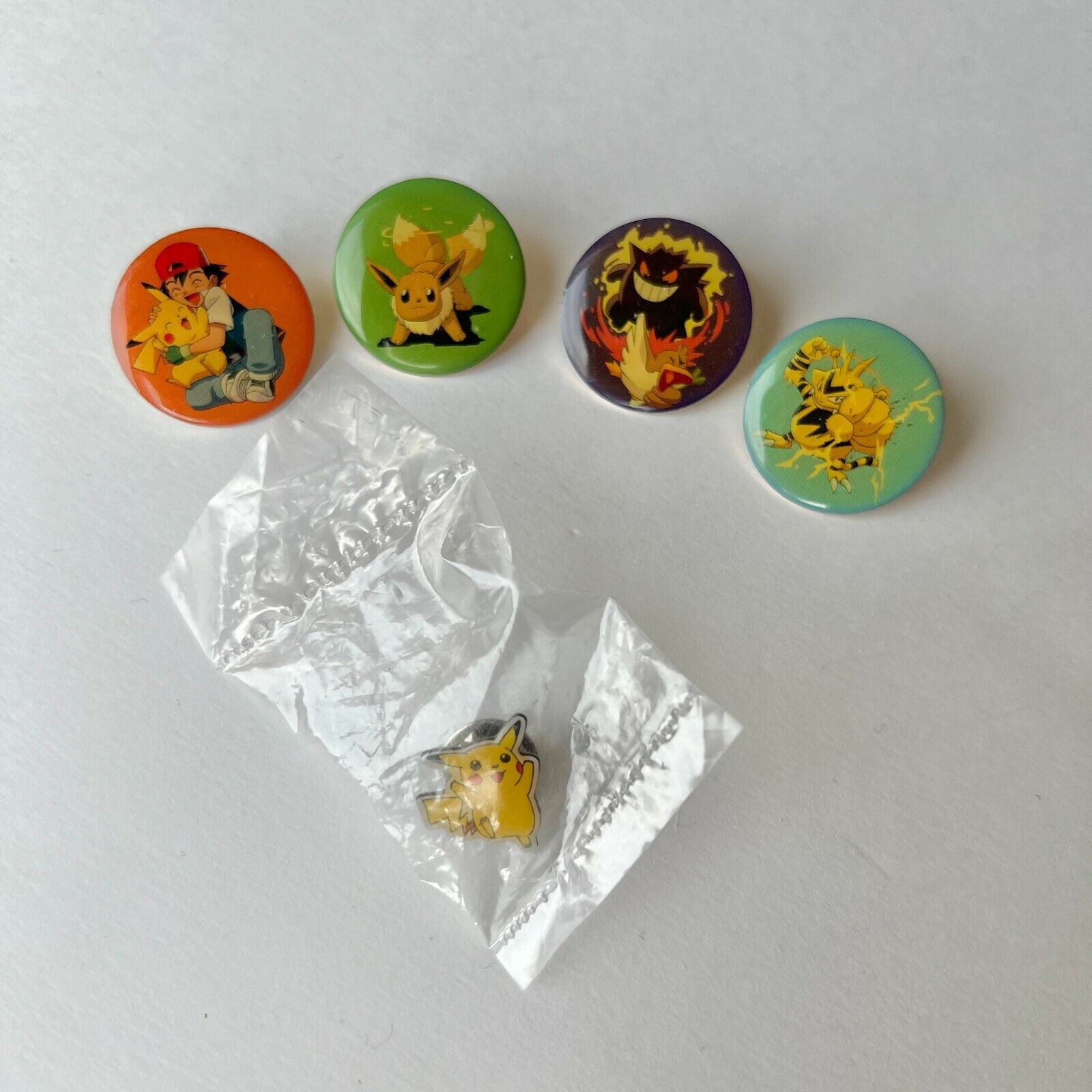Rare Set Round Pokemon Pins Nintendo CGTSJ Ash Pikachu Rare Set Round Pokemon Pins Nintendo CGTSJ Ash Pikachu