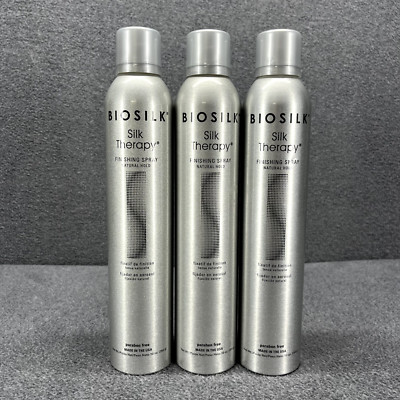 3x Biosilk Silk Therapy Finishing Spray Natural Hold 10 oz Paraben Free Made USA