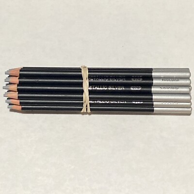 (20) METALLIC SILVER 070 - Soucolor Colored Pencils  - 4.0 mm Soft Core