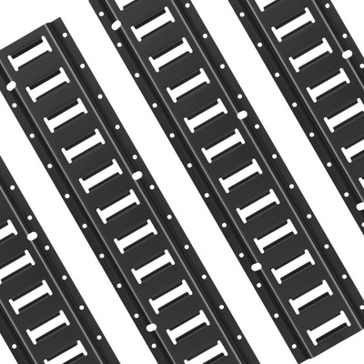 VEVOR E Track Tie Down Rails 4 Pack 2' E-Tracks Power Coated for Cargo Trailers