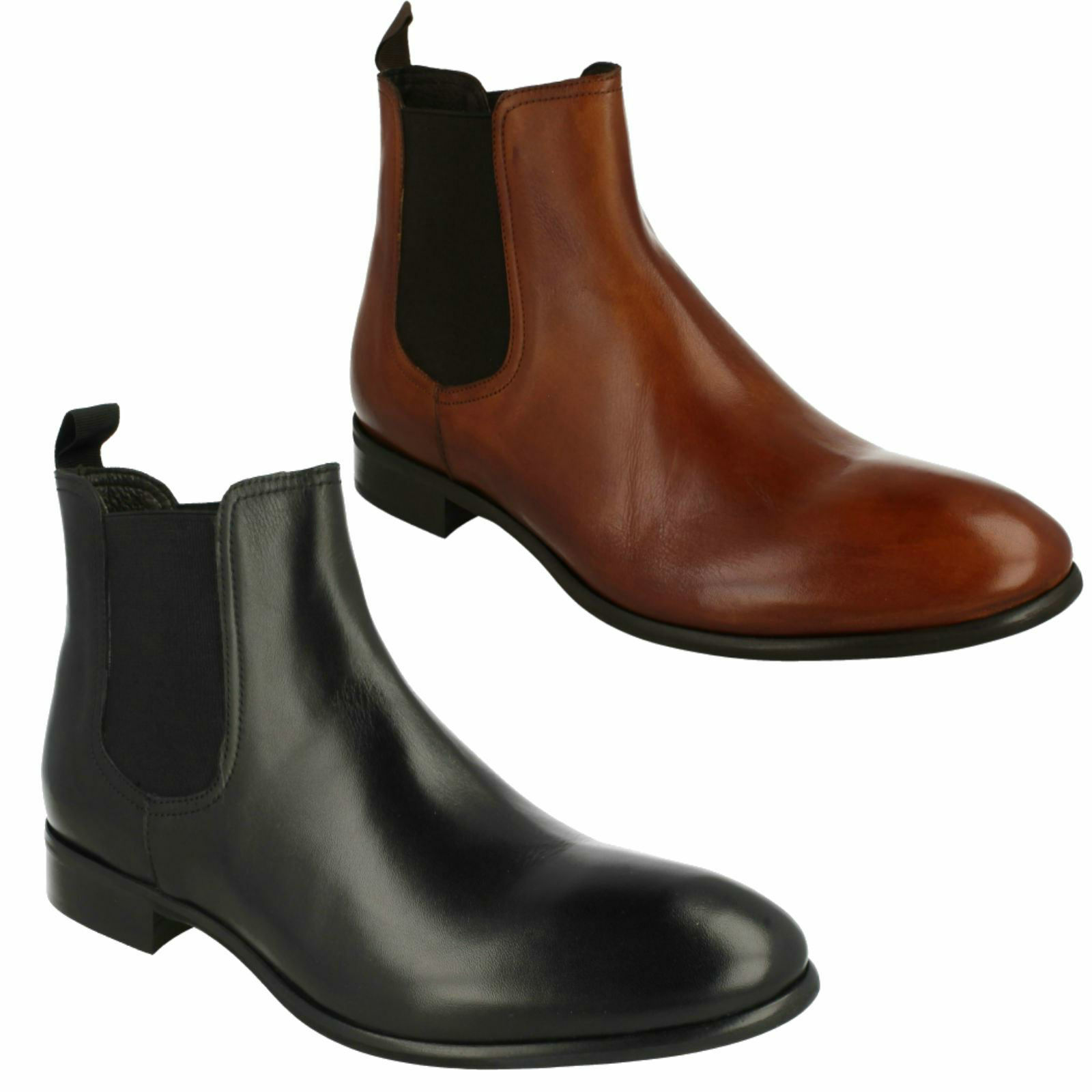 chunky leather ankle boots