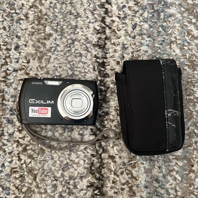 Casio EXILIM EX-S8 12.1MP Digital Camera Black Working  No Charger - Tested Case