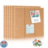 6 Packs Brown Cork Board Felt Board Tiles, Bulletin Board 12