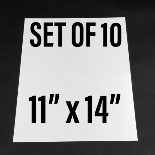 11"x14" Gloss White Aluminum Photo Sublimation Sign Blanks - Set of 10