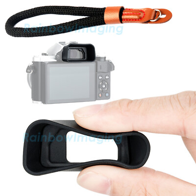 JJC Kiwifotos Large Silica Eyecup Hand Strap Olympus E-M5 Mark II III E-M10 IV