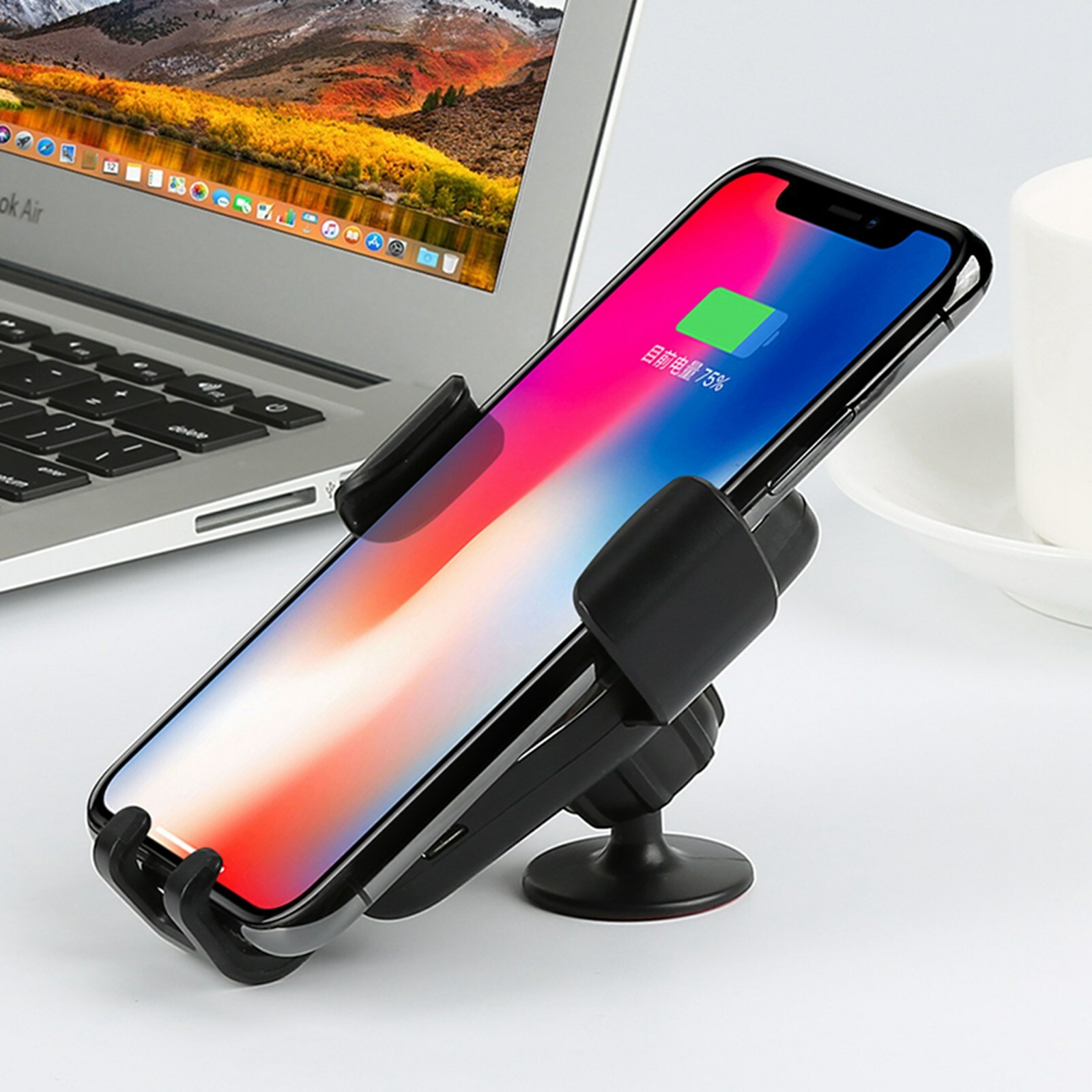 10W Qi Car Wireless Charger For Samsung Galaxy S20 S10 S9