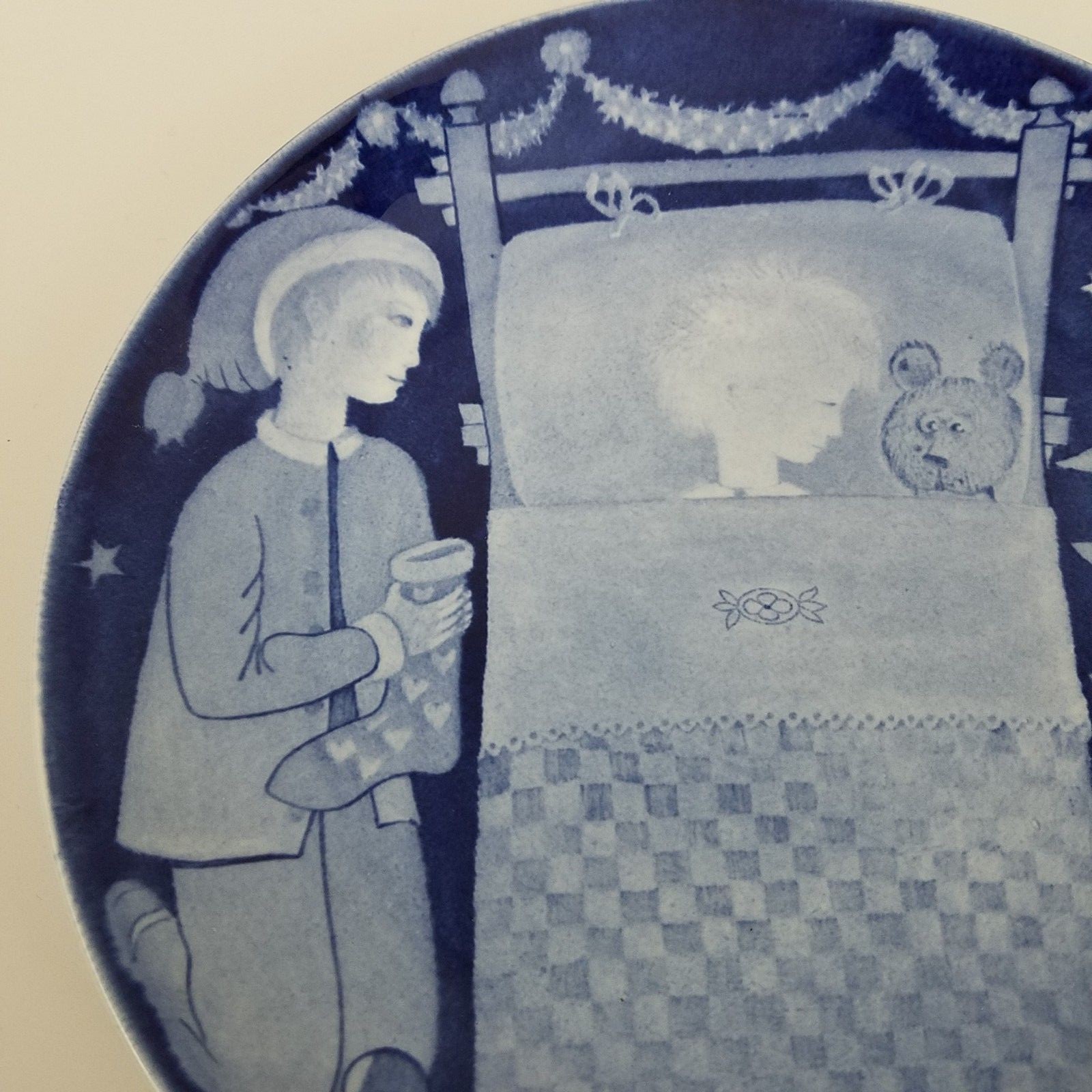 GUSTAVSBERG Ltd Ed 1981 CHRISTMAS PLATE 8 1/2
