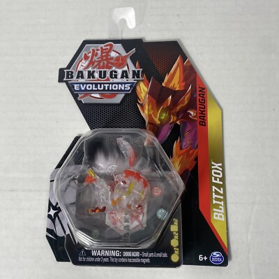 Bakugan Evolutions Series Crystal DIAMOND BLITZ FOX Transparent Clear Chase NEW