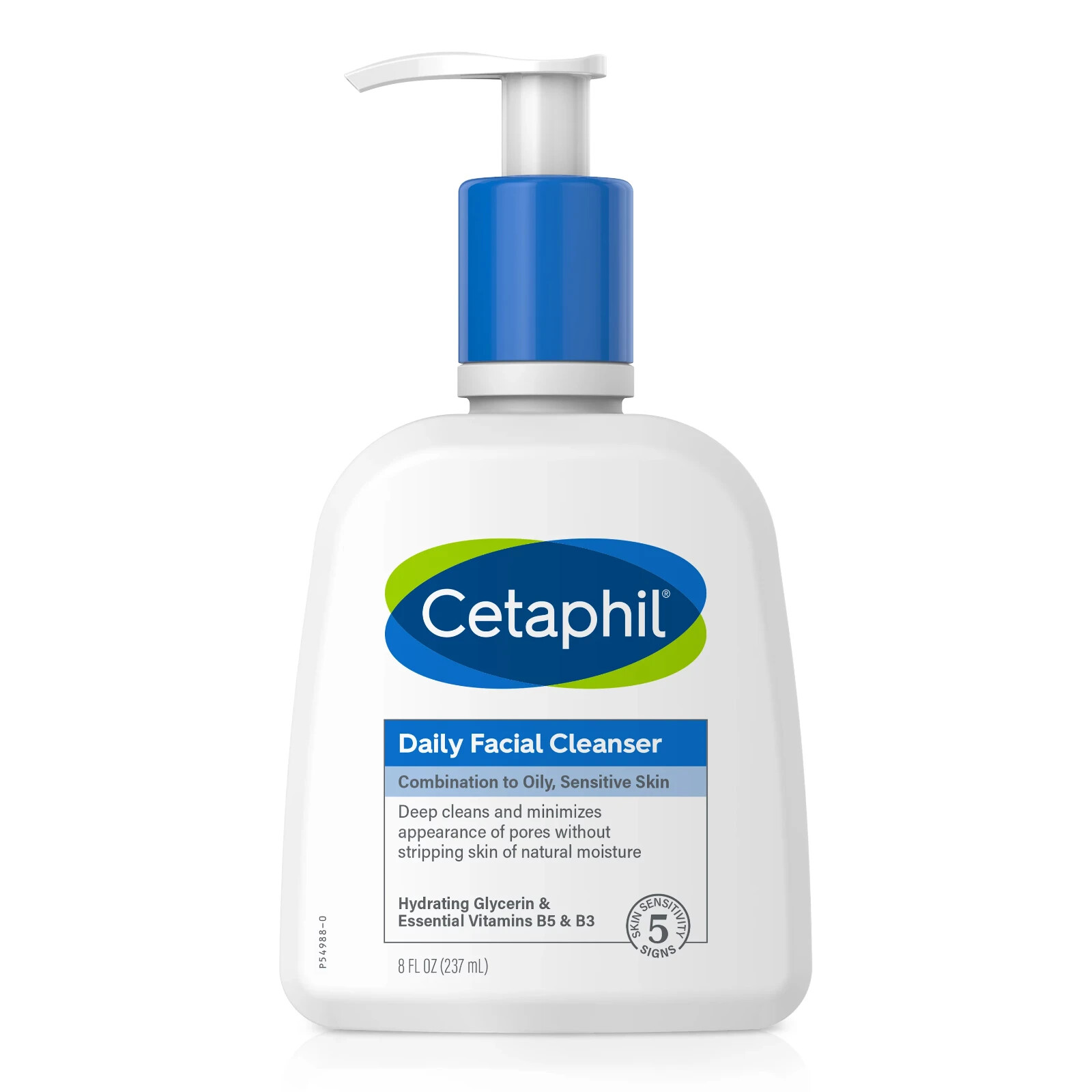 Face Wash by CETAPHIL, Daily Facial Cleanser for Sensitive, Combination to Oily