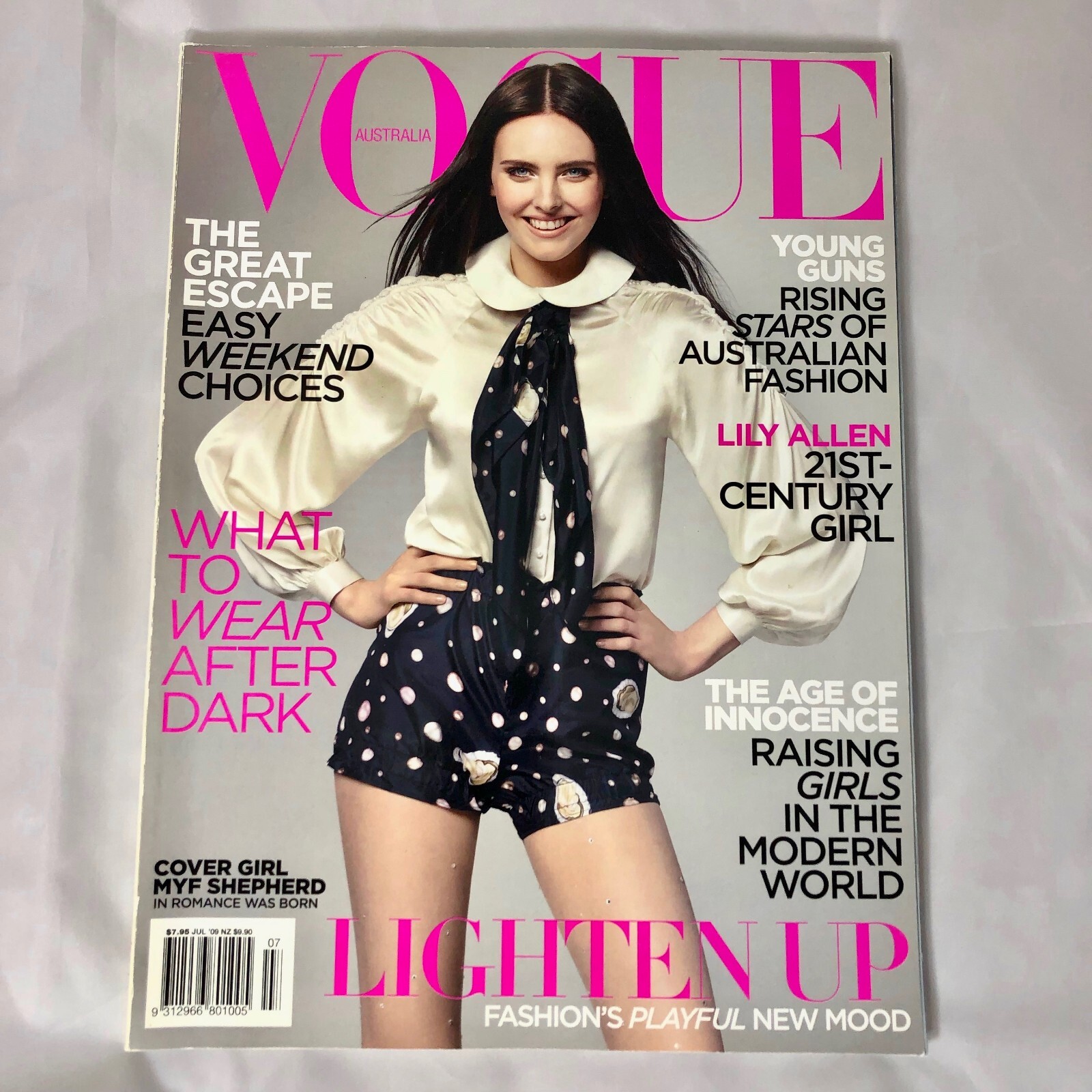 Vogue Australia July 2009 Magazine Myf Shepherd Cover