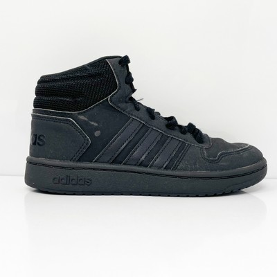 

Adidas Boys Hoops Mid 2.0 FW7602 Черные кроссовки для баскетбола Размер 2, Черный, Hoops Mid 2.0
