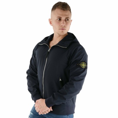 Stone Island Jacket Mens Q0622 Soft Shell R Jacket In Navy X Large For Sale Online Ebay