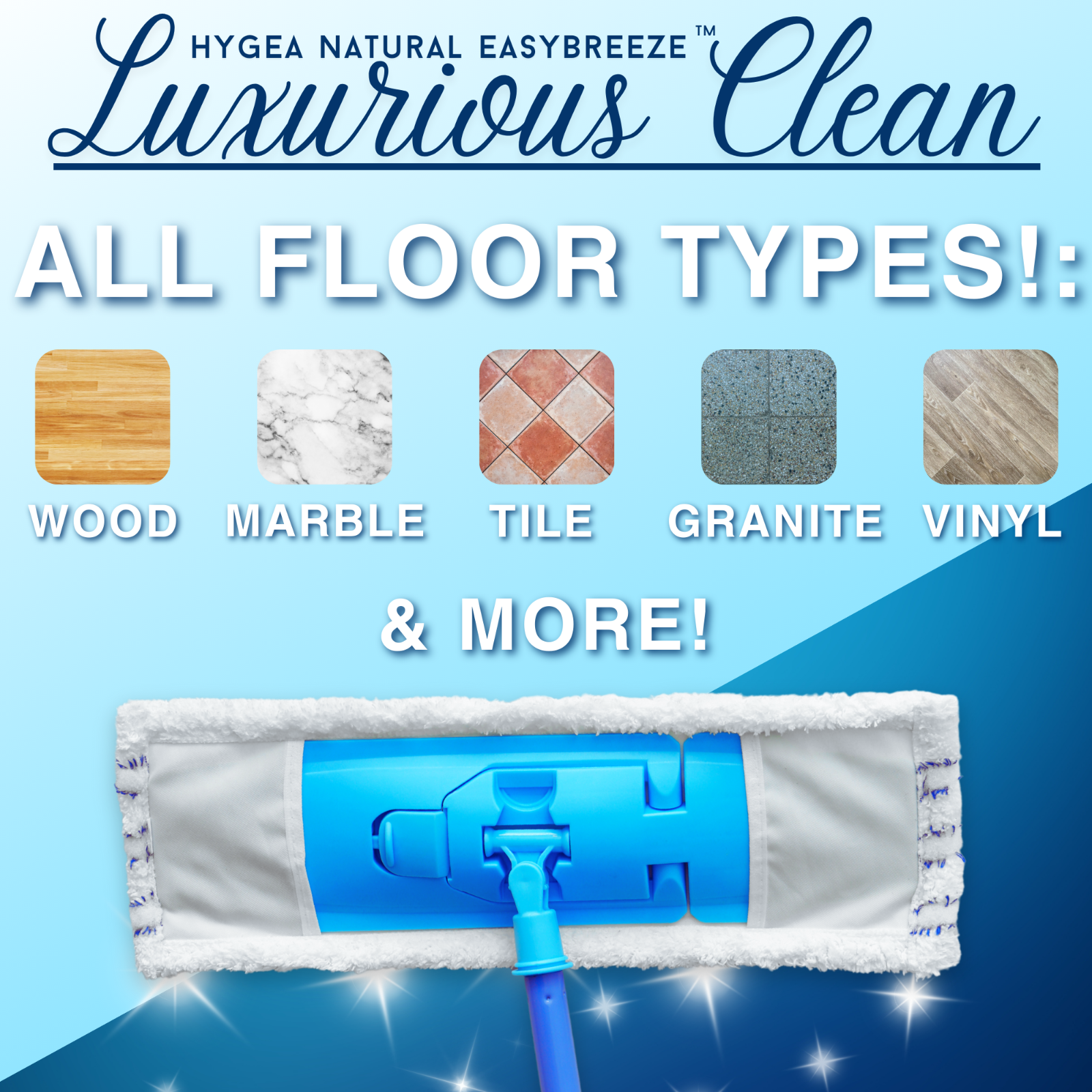 Hygea Natural Liquid Floor Cleaner, Non Toxic Cleaning Supplies