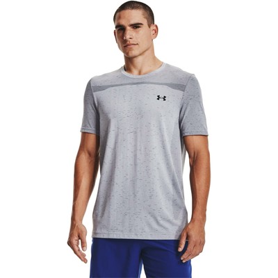 

Бесшовная футболка Under Armour, мужская мода, серый, черный, спортивная, спортивная, футболка, Grey, Under Armour Seamless T-Shirt