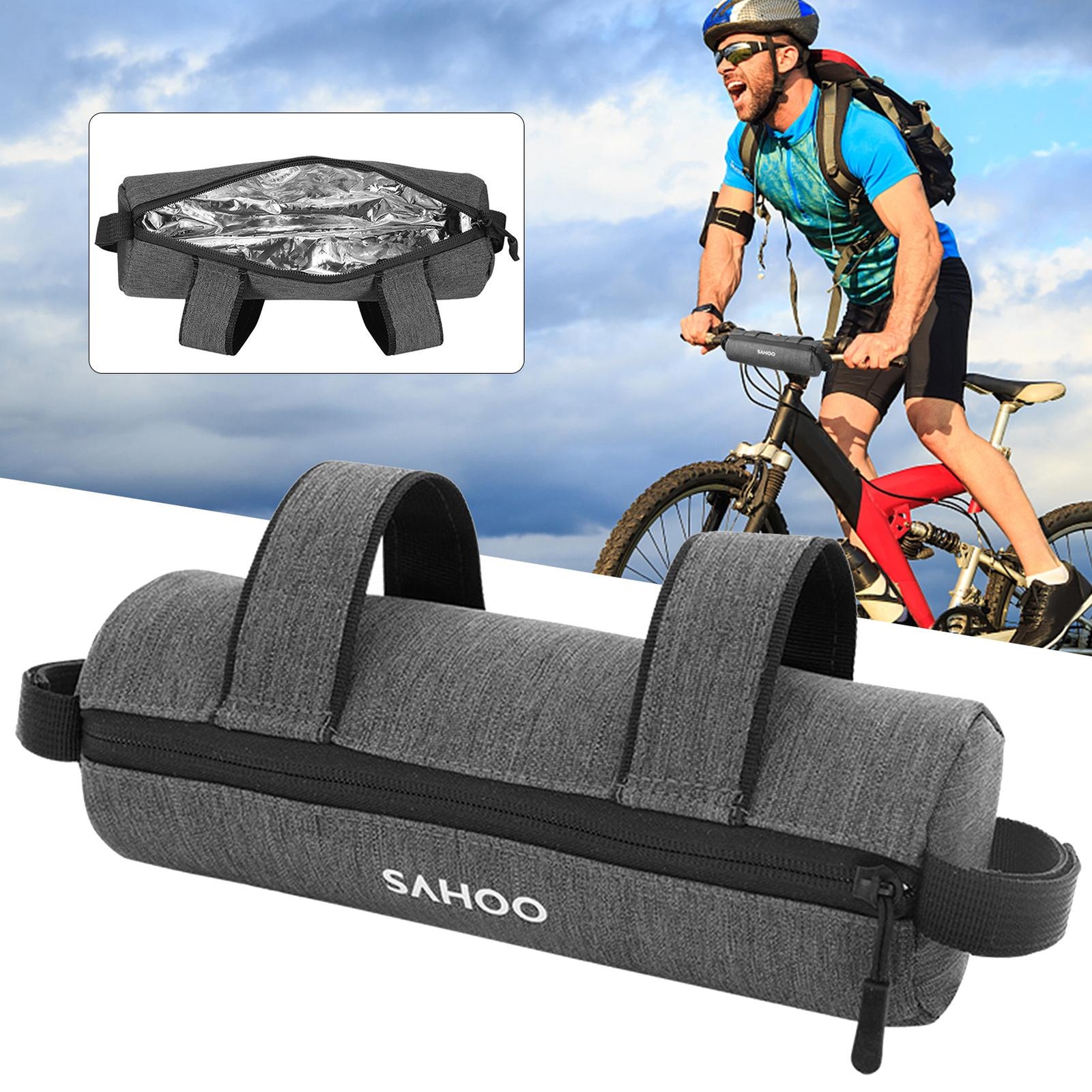Bike Handlebar Bag Waterproof Cycling Storage Bag Bicycle For Road MTB Pouch US
