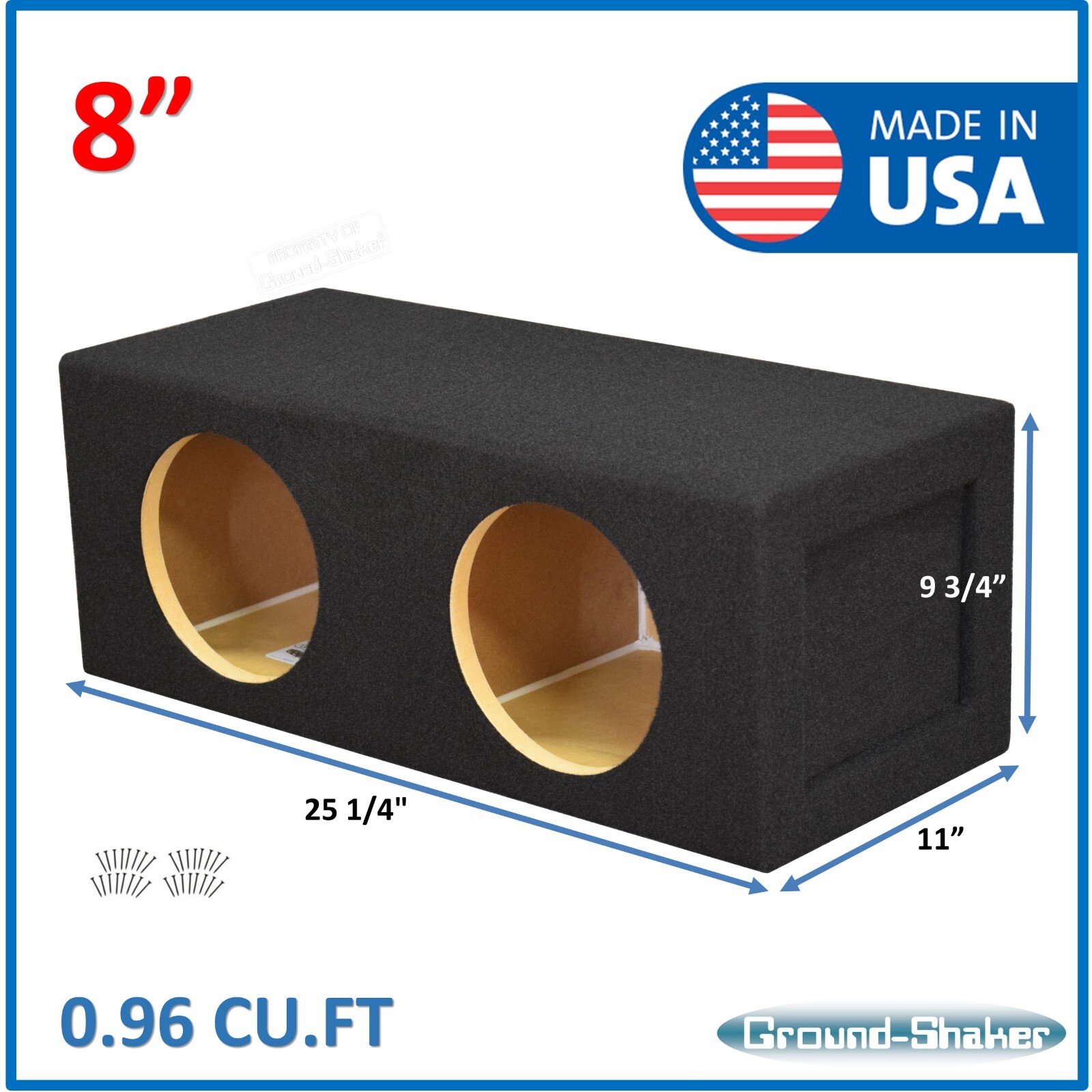 Enclosure 8" Ground Shaker Speaker Box