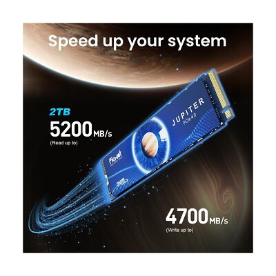 FX660 2TB M.2 SSD, PCIe Gen 4x4 Dynamic SLC Cache - Speeds up to 5200MB/s M.2...