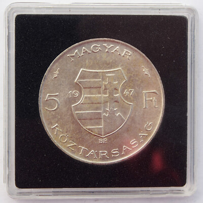 Ungarn/Hungary 5 Forint 1947 Silber Kossuth Lajos