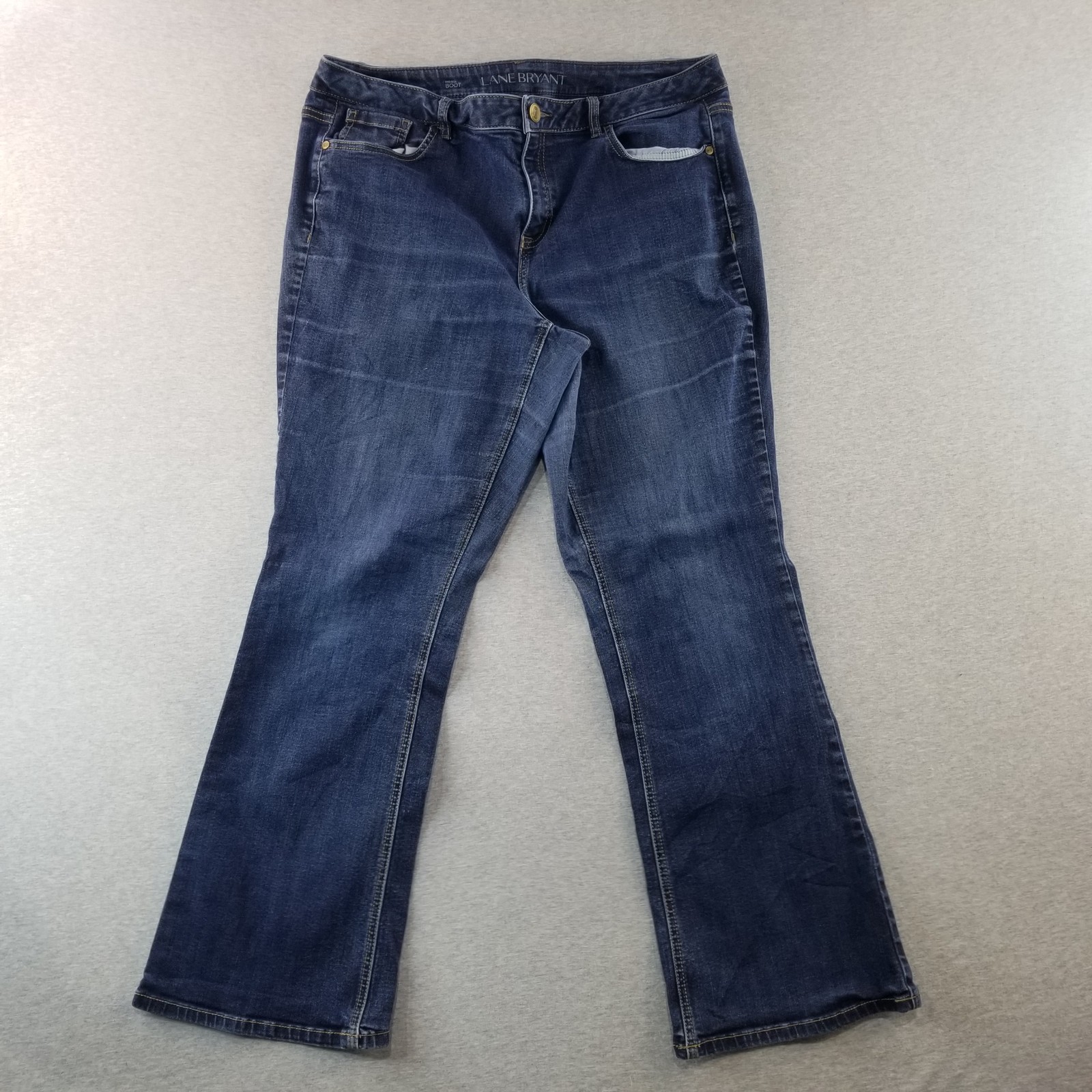 Lane Bryant Jeans Womens Sz 18 Stretch Mat. Dark Wash Normcore Cute Trendy Comfy