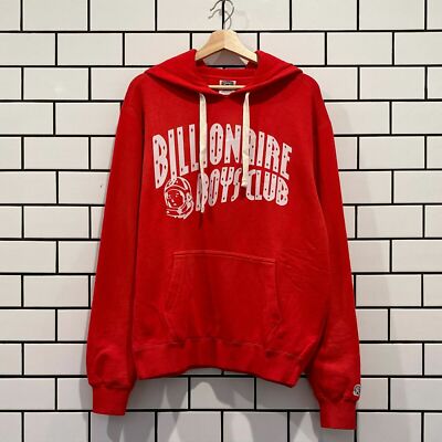 Pre-owned Billionaire Boys Club Bbc Vintage Arch Hoodie Lollipop Red