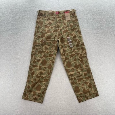 Levis Pants Mens 31x30 Duck Camo Cargos Grunge Gorpcore Military Pockets Trouser