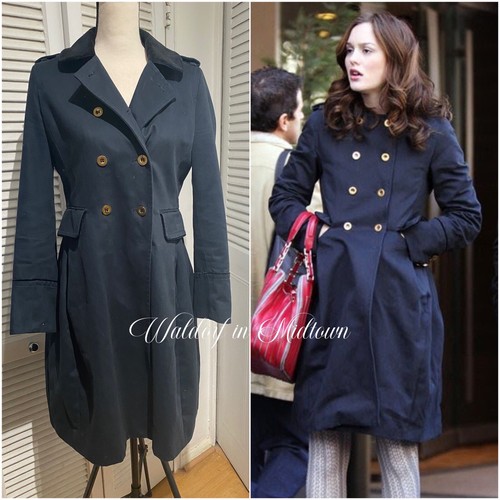 [GROVE]★22WINTER BLAIR COAT Alice + Olivia “Teagler” silver sequin coat S Blair Waldorf