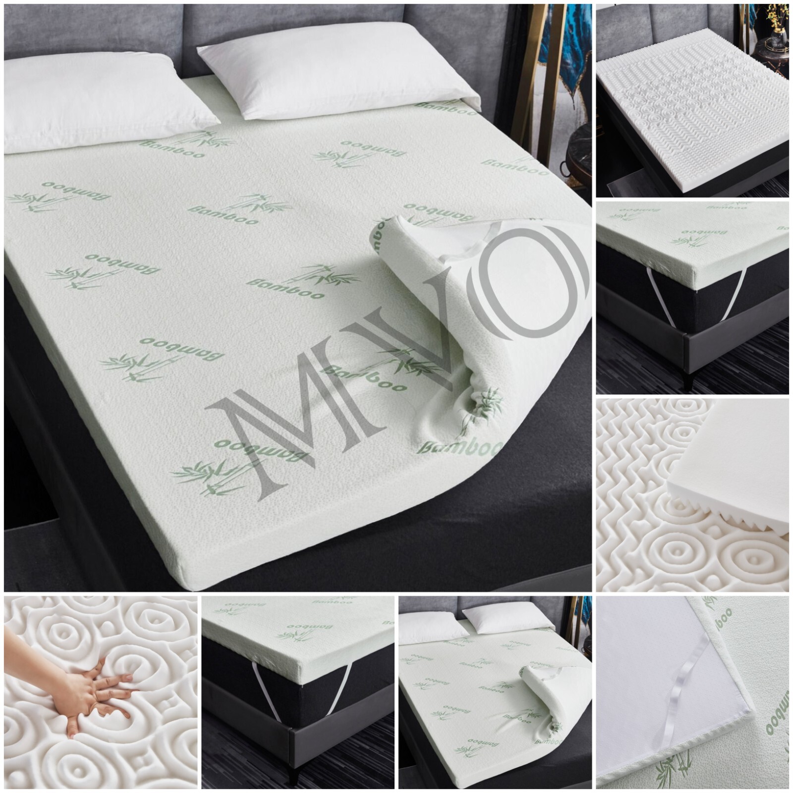 King Size Memory Foam Mattress Topper With Cover At Burton Harbor Blog