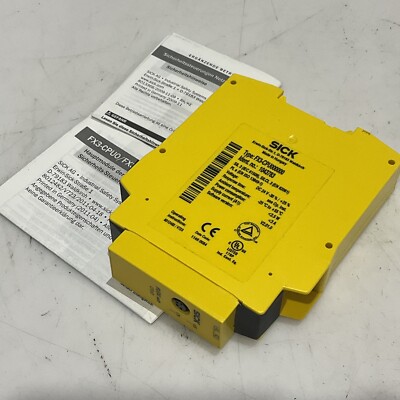 SICK FX3-CPU000000 1043783 FLEXI SOFT SAFETY RELAY MAIN MODULE 24V 3A 2.5 W U3S