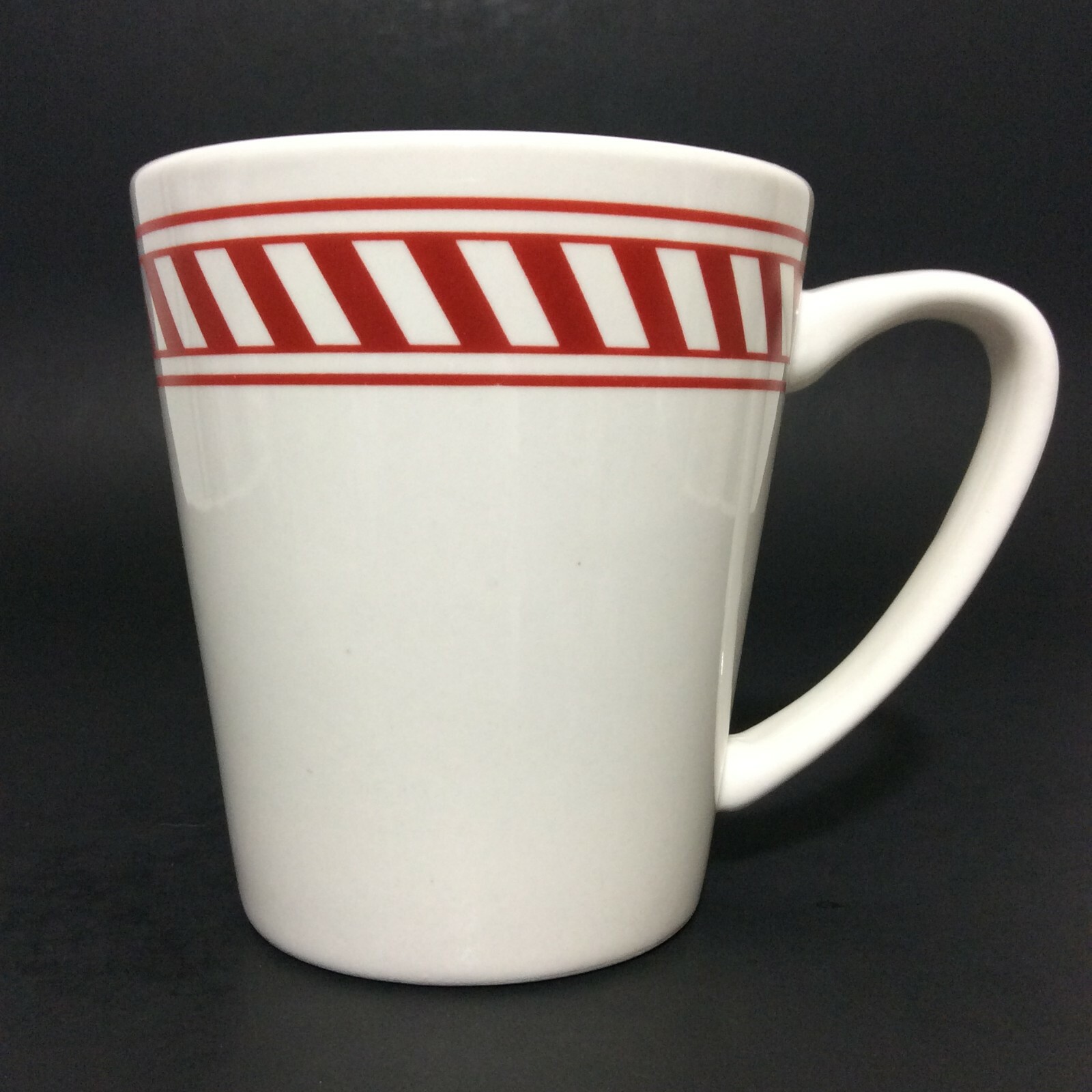 Cup White Red 12 Oz