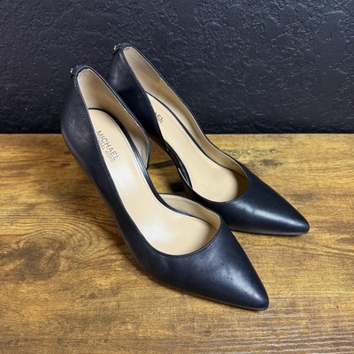 Michael Kors Dorothy Flex PV19K Black Leather D'Orsay Pumps Womens Size 7M