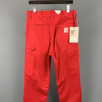 red carhartt pants