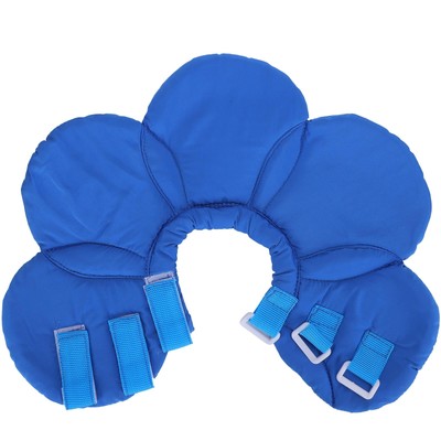 Blue Adjustable Flower Pet Protective Collar Soft Wound Recovery Neck Guard
