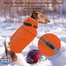 AOFITEE Winter Jacket for Extra Large Dogs, Warm Turtleneck Dog Coat with Back Zipper, Waterproof Dog Puffer Coat for Large Dogs,Winter Jacket Warm Snowsuit for Border Collie, Golden Retriever