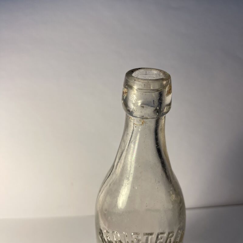 Antique Blob Top Glass Soda Bottle Frank J. Clark South Boston, MA