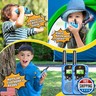 Walkie Talkies for Kids 2 Pack: Long Range Kids Blue Walkie Talkies Boys Birthday Gifts Outdoor Toys for 3 4 5 6 7 8 9 Year Old Boy Kid Gift Toy Age 3-12 Camping Hiking