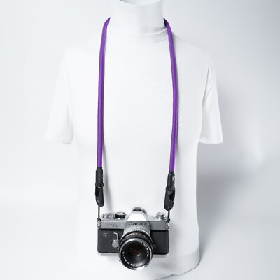 42'' Purple Rope Camera Neck Strap w/ 2x Peak Design Anchors / 10.5mm Thick