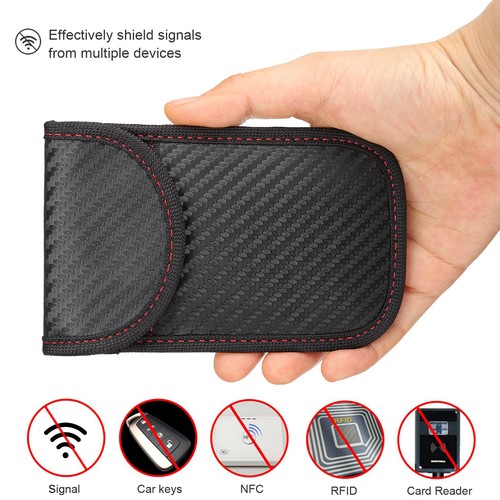 Car Key Fob RFID Signal Blocker Faraday Signal Blocking Pouch Bag Anti-theft USA