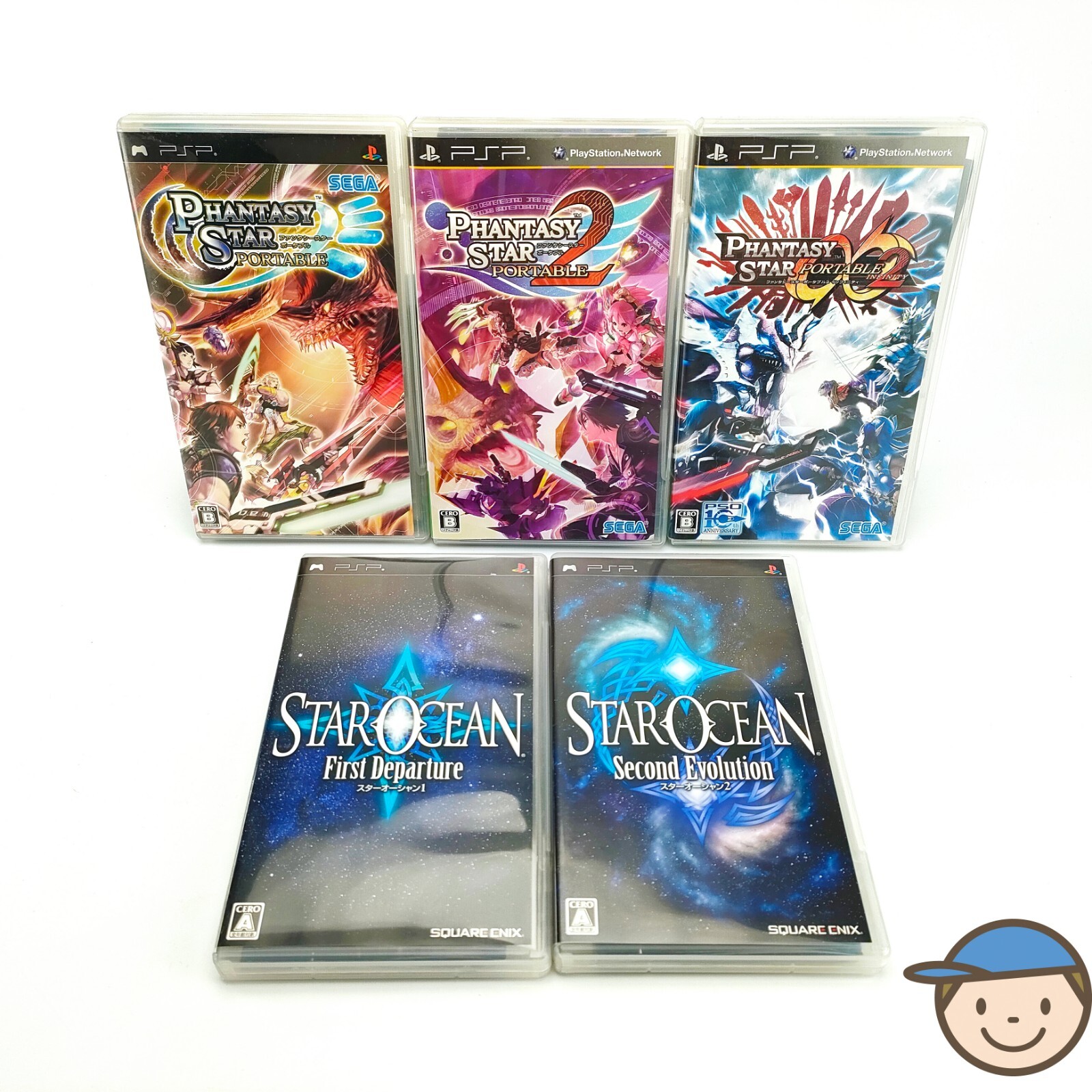 PSP Phantasy Star Portable 1 2 Infinity Star Ocean PlayStation Portable Japan PSP Phantasy Star Portable 1 2 Infinity Star Ocean PlayStation Portable Japan
