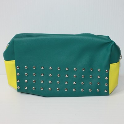 Ipsy March 2020 Ultimate Studded Teal Color Makeup Cosmetic Bag Tote New