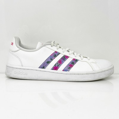 Adidas Womens Grand Court EG0536 Белая повседневная обувь Кроссовки Размер 11