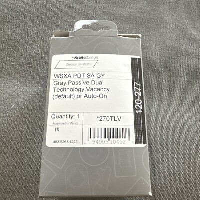Acuity Controls Sensor Switch WSXA PDT SA GY Motion Sensor Switch  |  NEW