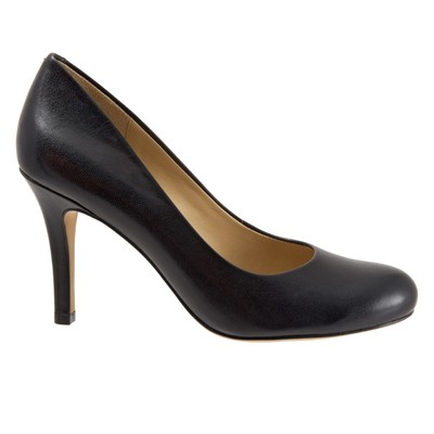 Женские черные узкие кожаные туфли-лодочки на высоком каблуке Trotters Gigi T1505-001