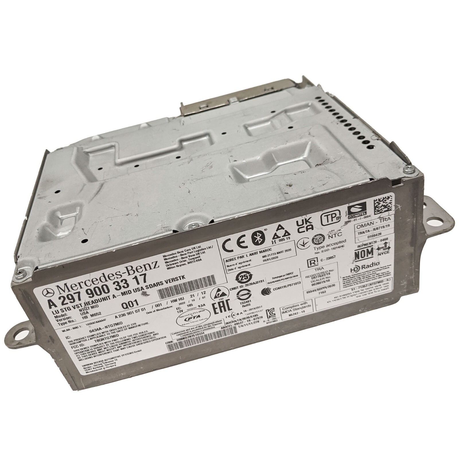 OEM GPS Navigation Receiver Head Unit Mercedes-Benz W206