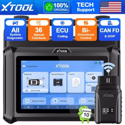 XTOOL D7W All Systems Diagnostic Wireless Scanner CANFD 36+ Resets Bidirectional