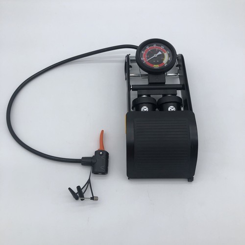 Bike Foot Pump with Precision Pressure Gauge, Portable Bike Floor Pump for Tires