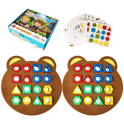 1set Shape Color Recognition Blocks Geometric Shape Matching Puzzle Blocks
