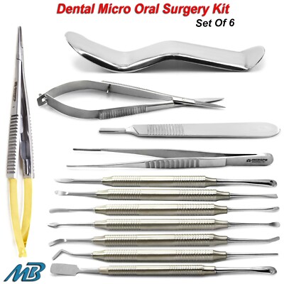 Dental Periodontal Micro Oral Surgery Kit Instruments Surgical Elevators Set CE