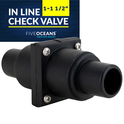 1-1 1/2-Inch Check Valve,  Non-Return In-Line One Way Stepped Connection