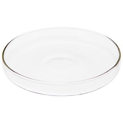 Plymor 4'' x 4'' Round Glass Display Tray, Pack of 6